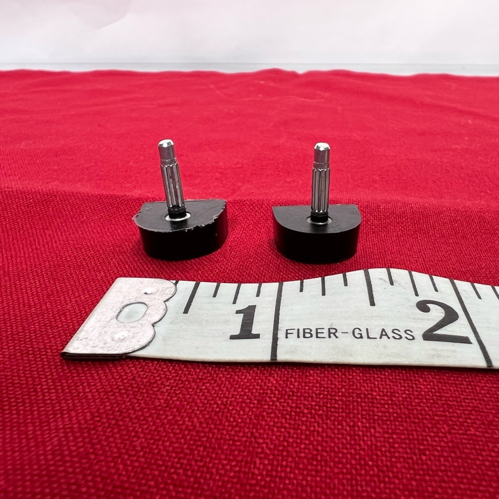 Louis Vuitton Black Replacement Heel Tips Tabs Authentic